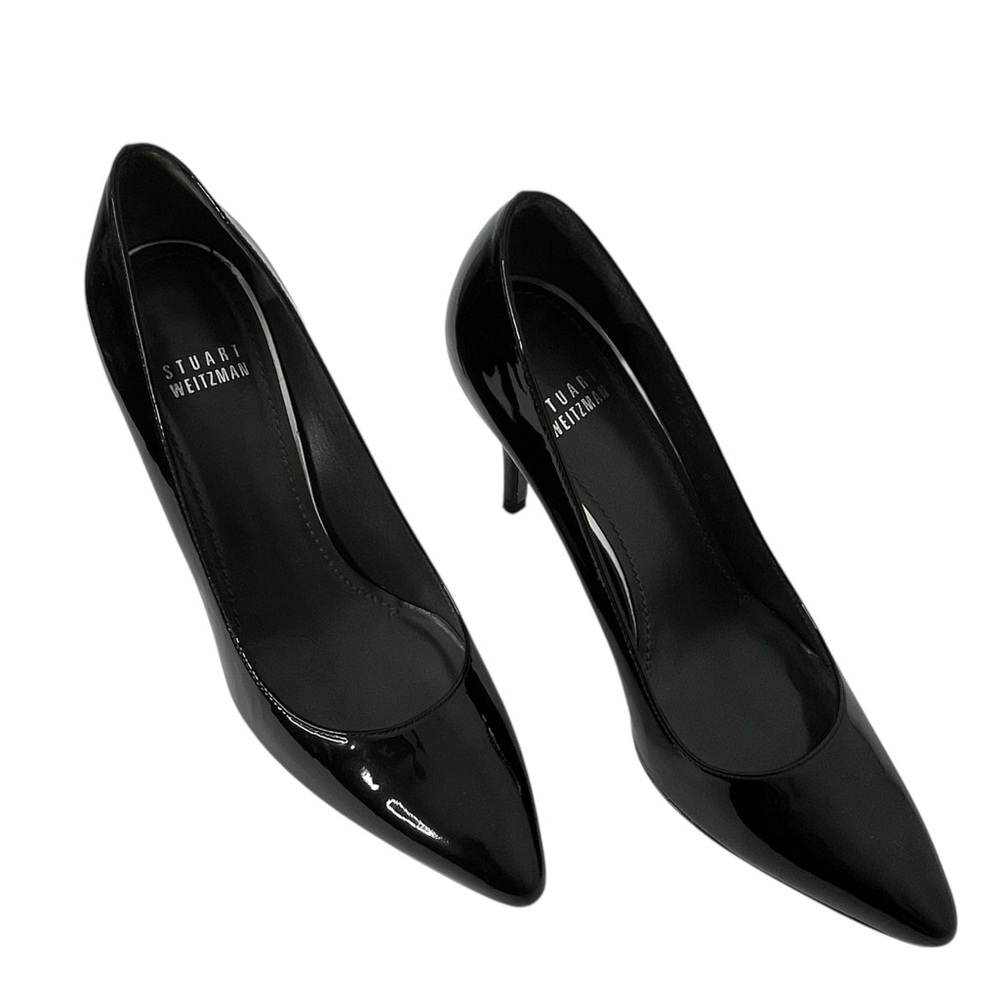 Stuart Weitzman Black Patent‎ Leather Pump Sz 6 1/2